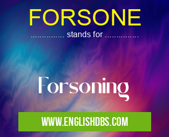 FORSONE