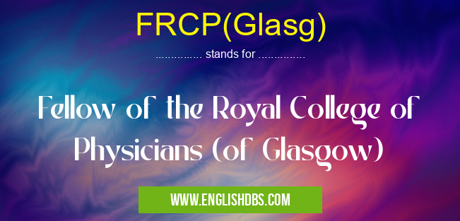 FRCP(Glasg)