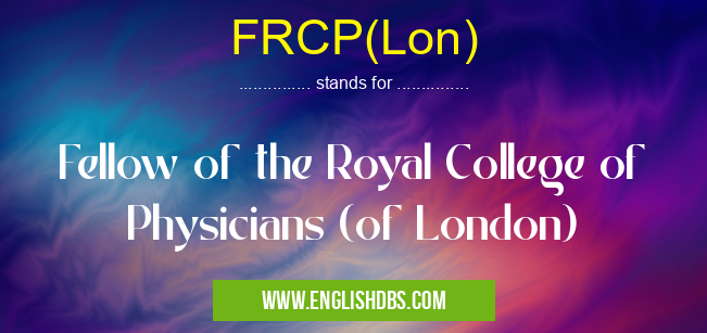 FRCP(Lon)