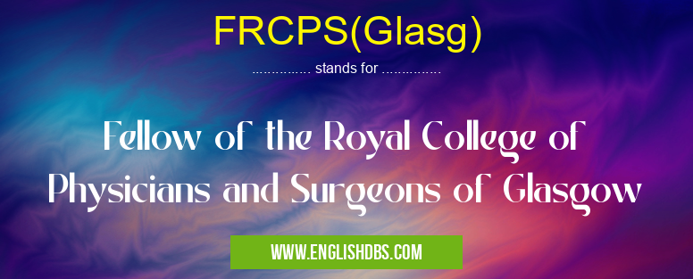 FRCPS(Glasg)