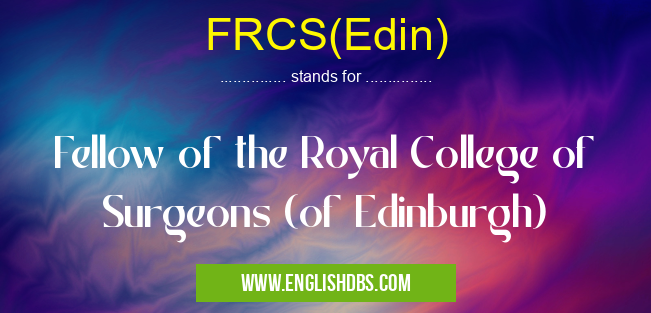 FRCS(Edin)