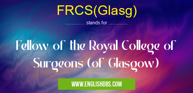 FRCS(Glasg)