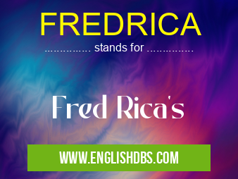 FREDRICA