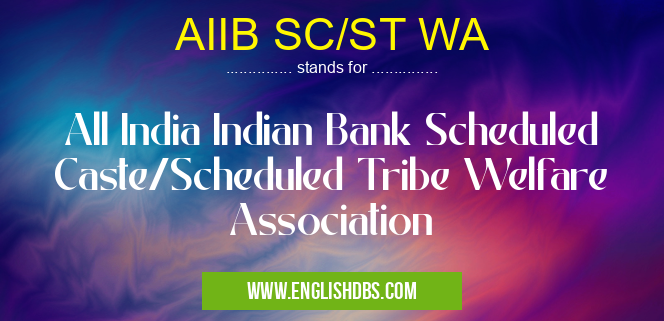 AIIB SC/ST WA