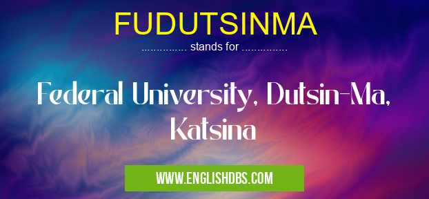 FUDUTSINMA