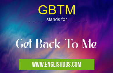 GBTM