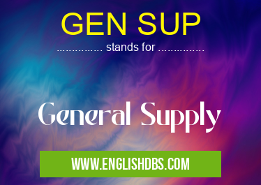 GEN SUP