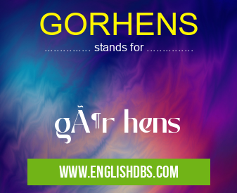 GORHENS