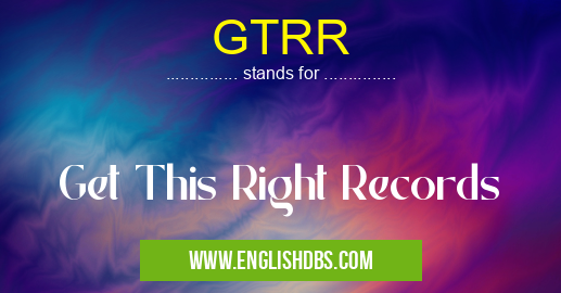 GTRR