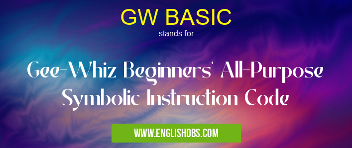 GW BASIC