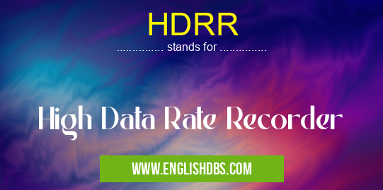 HDRR