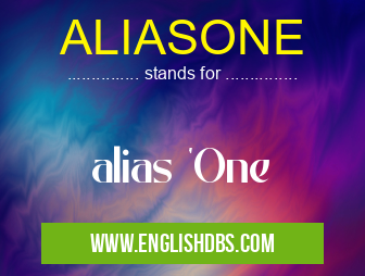 ALIASONE