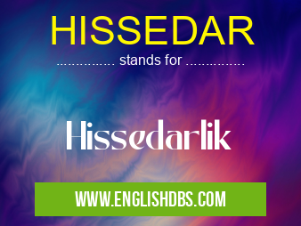 HISSEDAR