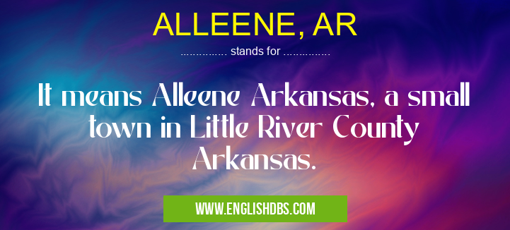 ALLEENE, AR