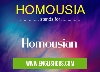 HOMOUSIA