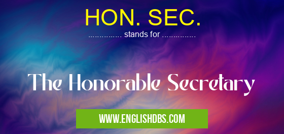 HON. SEC.