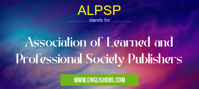 ALPSP