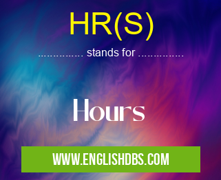 HR(S)