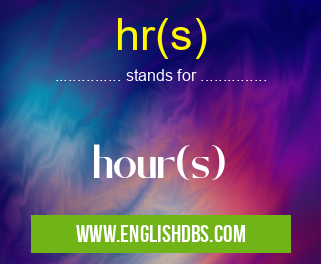 hr(s)