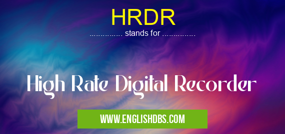 HRDR