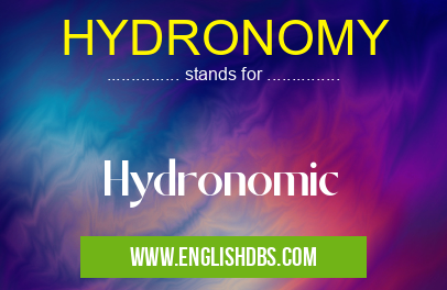 HYDRONOMY