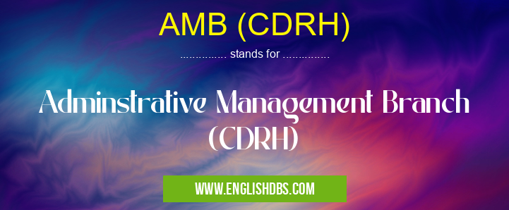 AMB (CDRH)