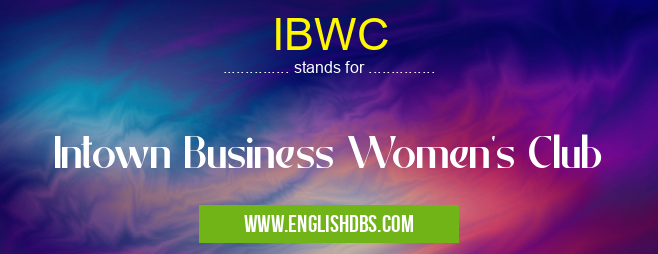 IBWC