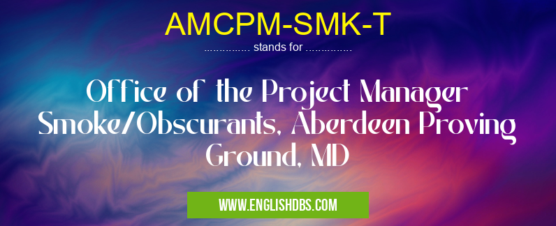 AMCPM-SMK-T