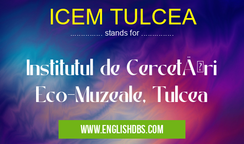 ICEM TULCEA