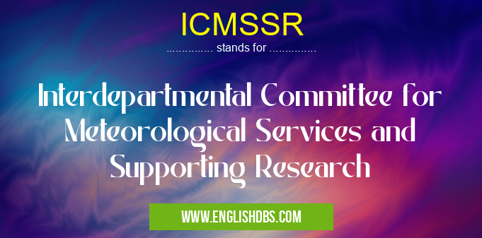 ICMSSR