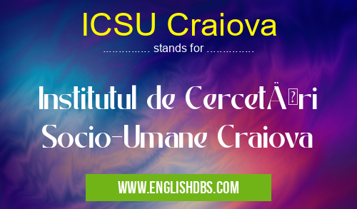 ICSU Craiova