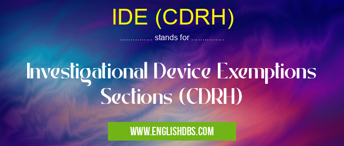 IDE (CDRH)