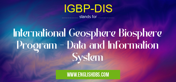 IGBP-DIS