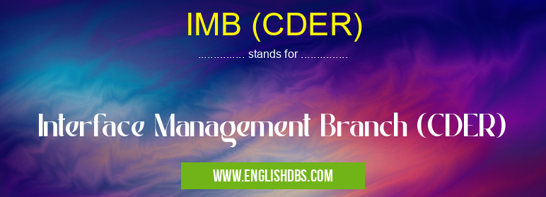 IMB (CDER)