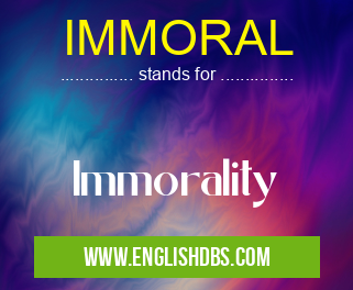 IMMORAL