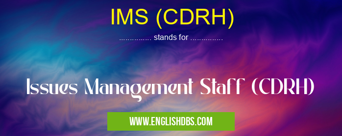 IMS (CDRH)