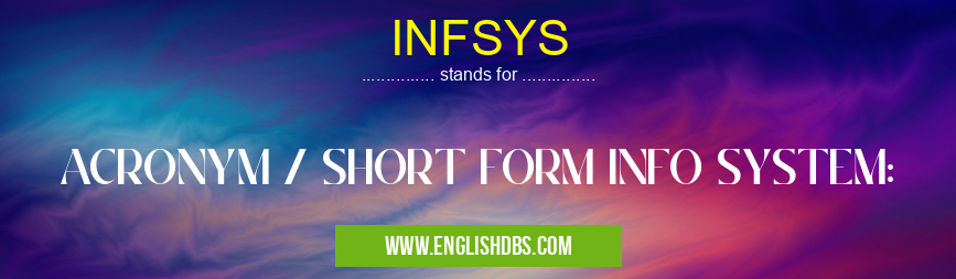 INFSYS