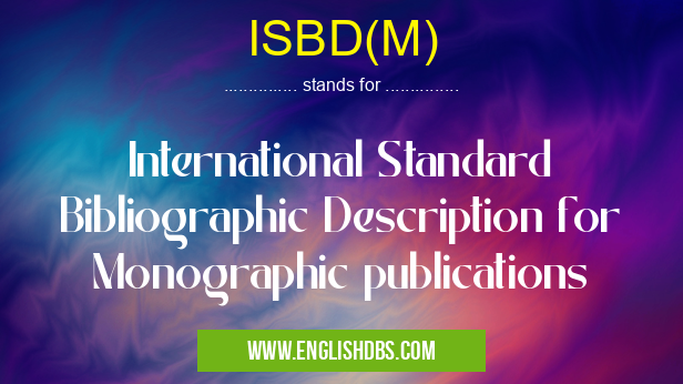 ISBD(M)