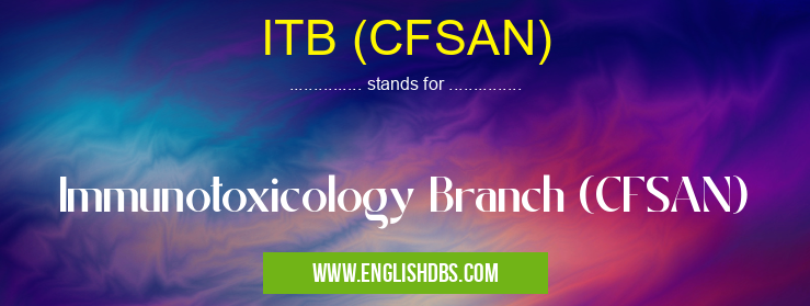 ITB (CFSAN)