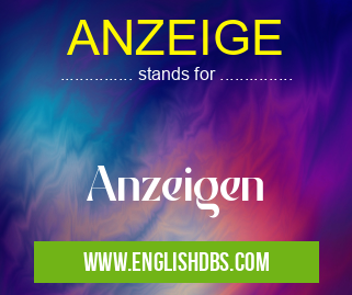 ANZEIGE