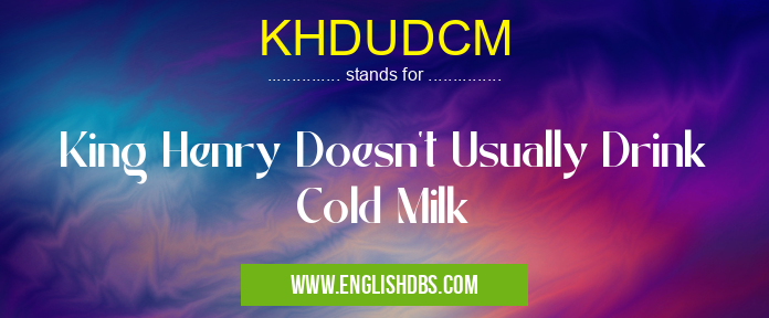 KHDUDCM