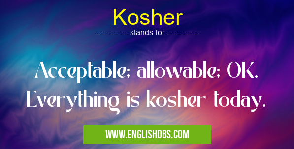 Kosher