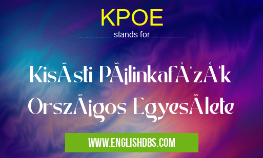 KPOE