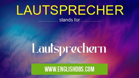 LAUTSPRECHER