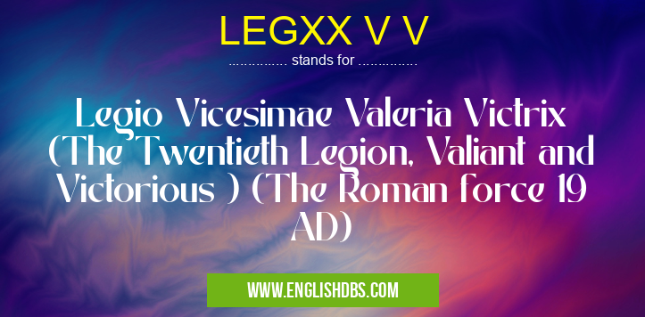 LEGXX V V