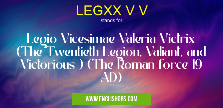 LEGXX V V