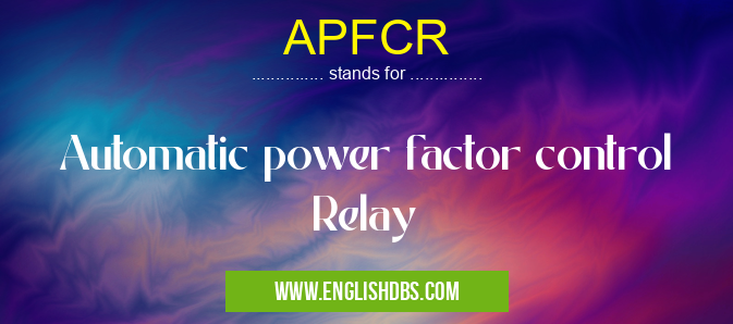 APFCR