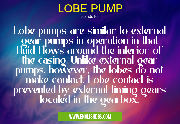 LOBE PUMP