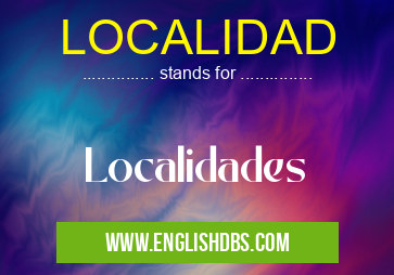 LOCALIDAD