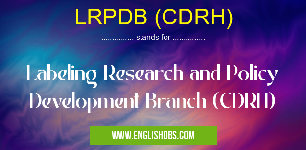 LRPDB (CDRH)